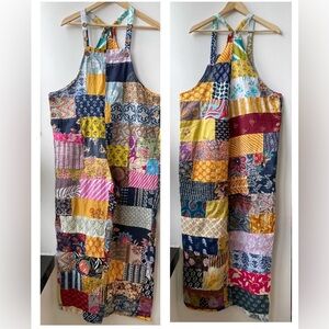 Kathmandu Imports Colorful Bohemian Patchwork Harem Jumpsuit Size OS NWT